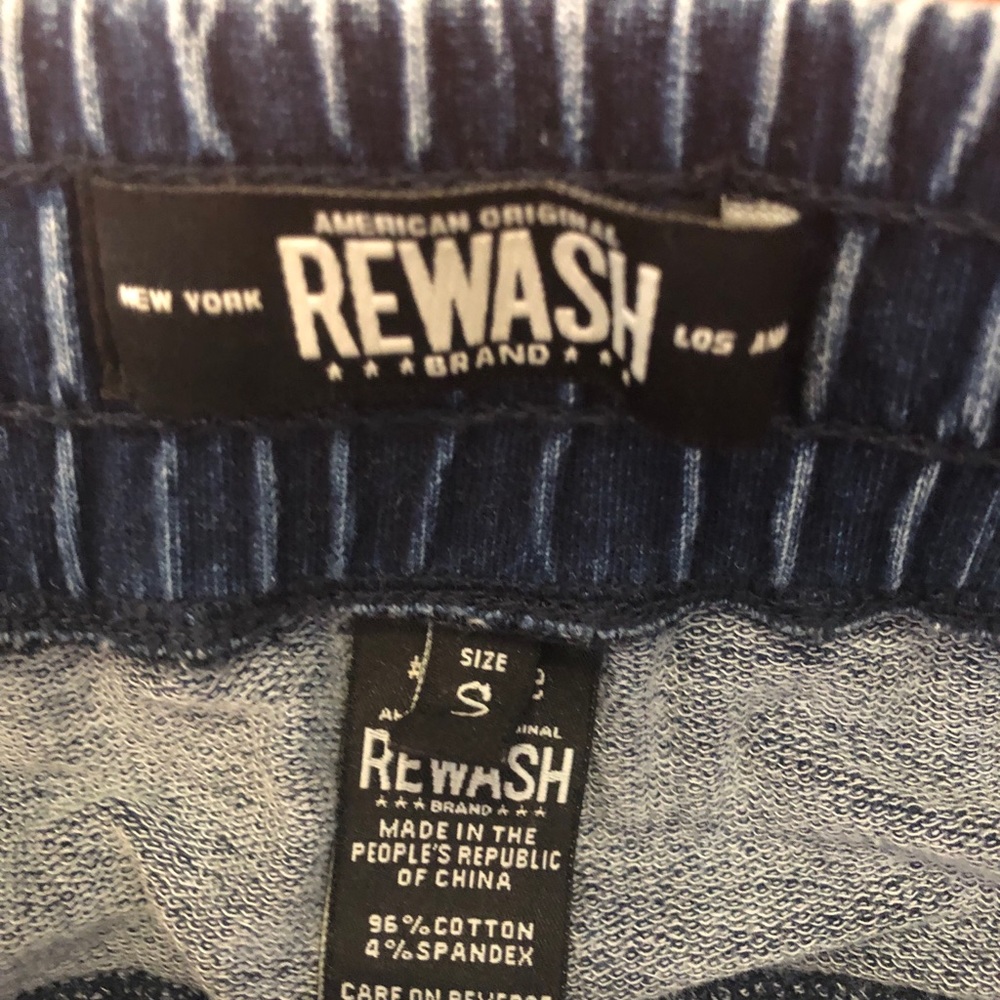 Denim soft joggers